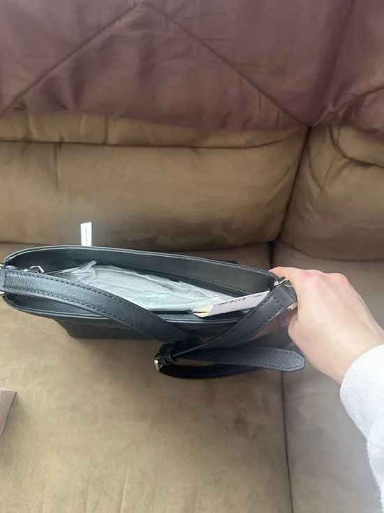 Michael Kors Black Logo Crossbody Bag - Picture 3 of 4